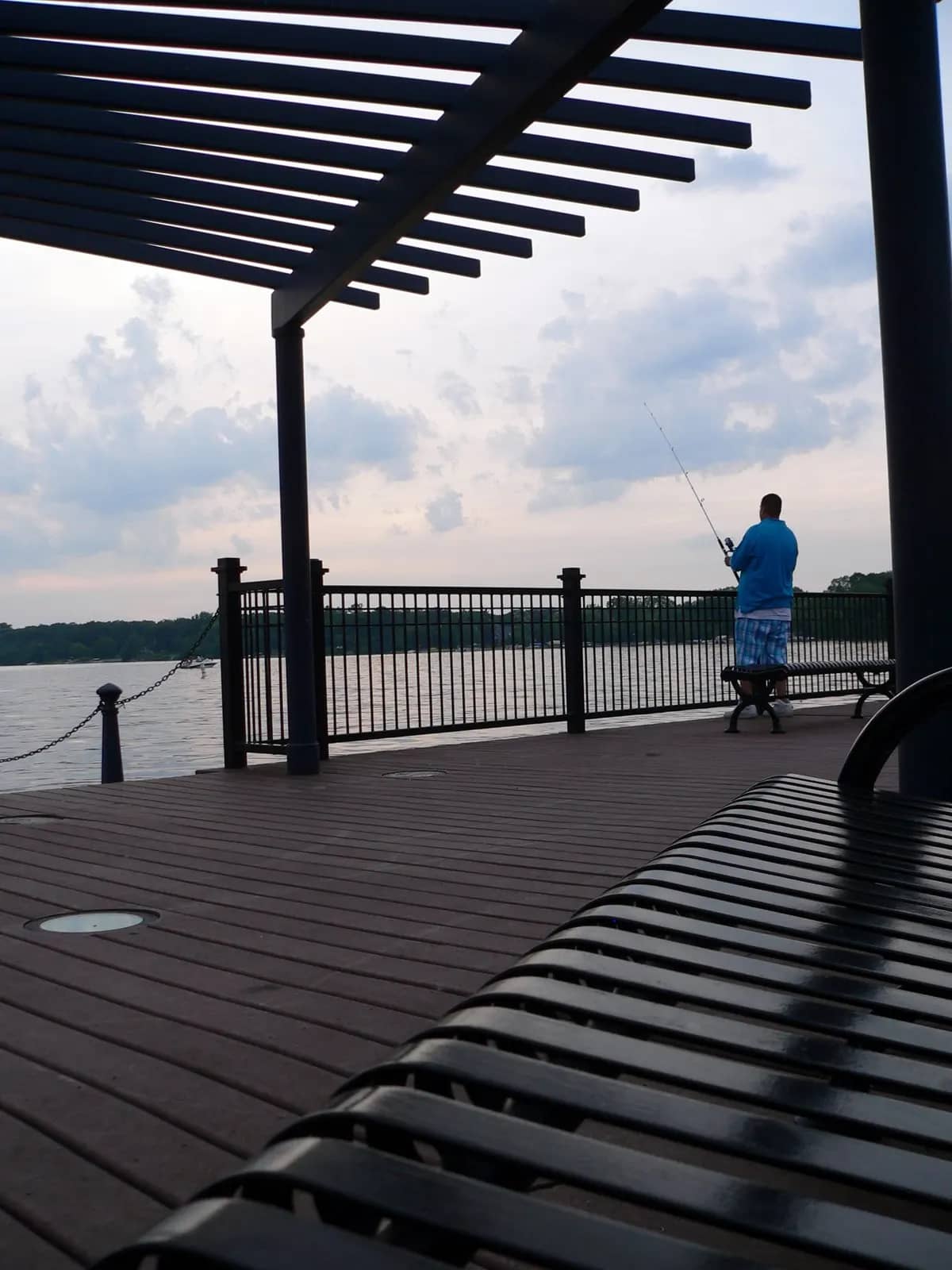 Lake Zurich seen from the lakefront promenade