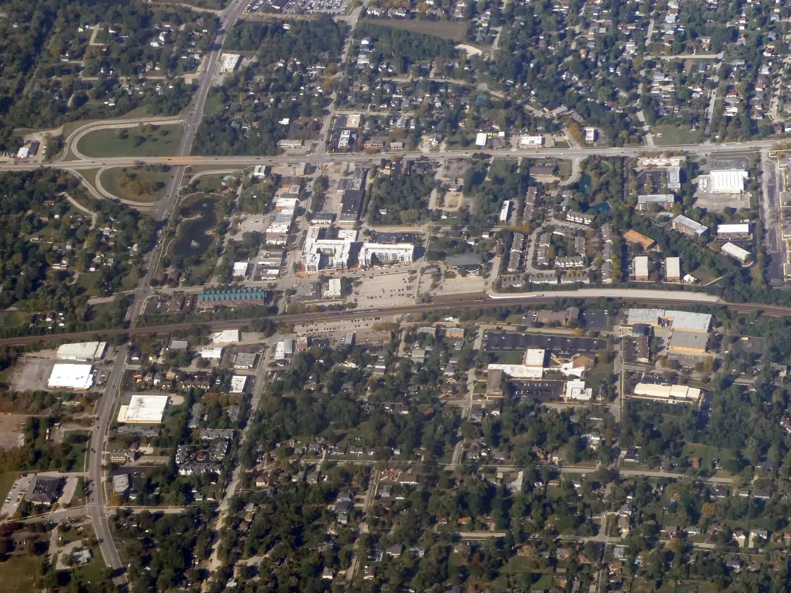 Recognizable aerial view of Lisle