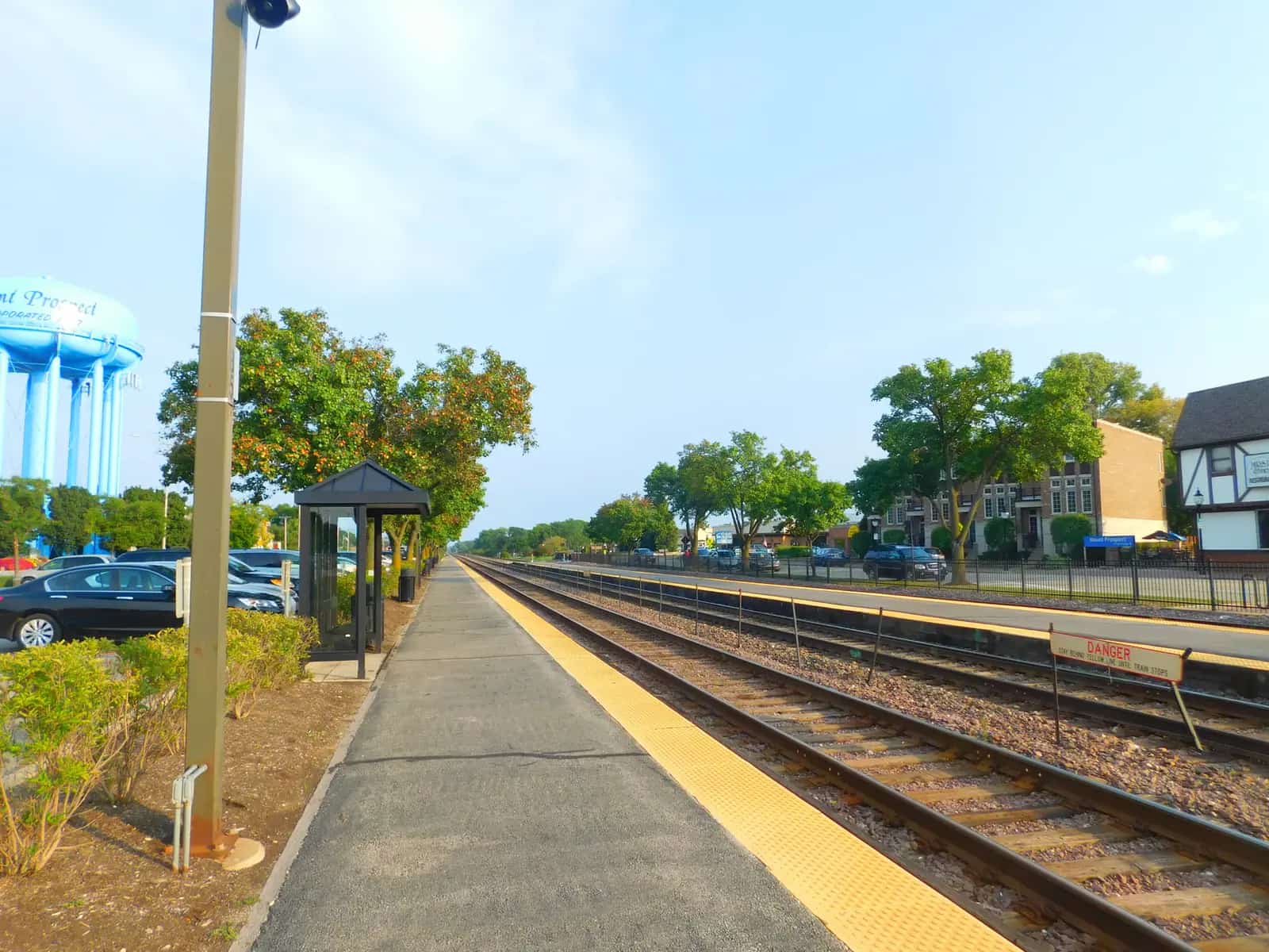Mount Prospect commuter rail station after its 2016 renovation