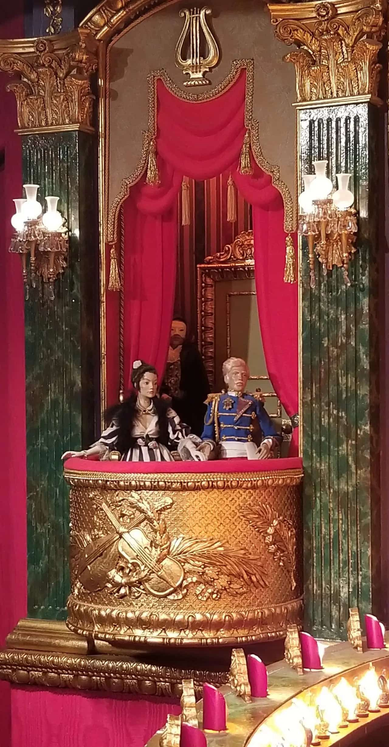Opera in Focus stage and rod puppets in Rolling Meadows